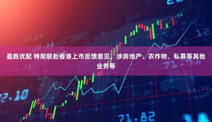 盈胜优配 特斯联赴香港上市反馈意见，涉房地产、农作物、私募等其他业务等