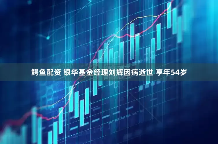 鳄鱼配资 银华基金经理刘辉因病逝世 享年54岁